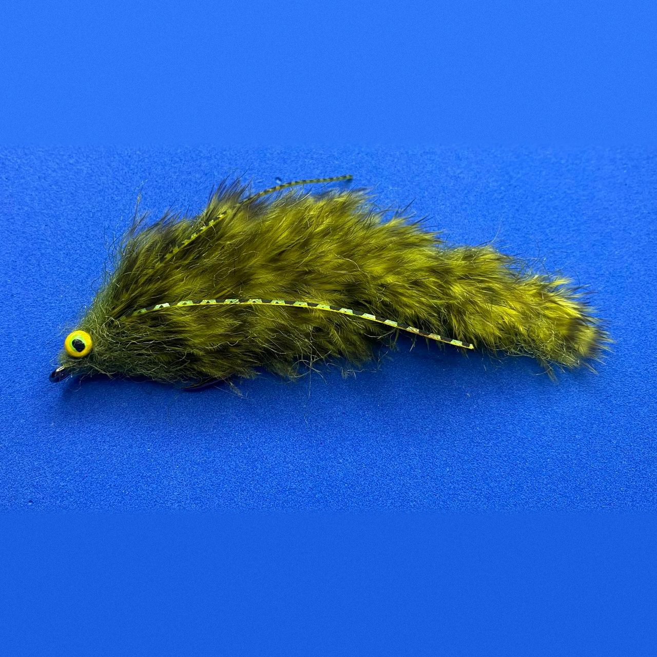 Articulated Baitfish (Game Changer style) streamer, olive